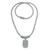 Chalcedony pendant necklace, 'Borobudur Altar' - Rectangle Chalcedony and Sterling Silver Necklace from Bali (image 2d) thumbail