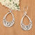 Blue topaz dangle earrings, 'Elegant Tears' - Blue Topaz and 925 Silver Spiral Dangle Earrings from Bali (image 2) thumbail