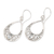 Blue topaz dangle earrings, 'Elegant Tears' - Blue Topaz and 925 Silver Spiral Dangle Earrings from Bali (image 2b) thumbail