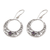 Amethyst dangle earrings, 'Crescent Spirals' - Amethyst and 925 Sterling Silver Dangle Earrings from Bali (image 2d) thumbail