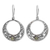 Peridot dangle earrings, 'Crescent Spirals' - Peridot and 925 Sterling Silver Dangle Earrings from Bali thumbail