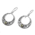 Peridot dangle earrings, 'Crescent Spirals' - Peridot and 925 Sterling Silver Dangle Earrings from Bali (image 2e) thumbail