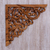 Wood relief panel, 'Forest Corner' - Hand Crafted Suar Wood Vine Motif Relief Panel from Bali (image 2) thumbail