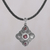 Garnet pendant necklace, 'Klungkung Majesty' - Garnet and 925 Sterling Silver Pendant Necklace from Bali (image 2) thumbail