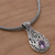 Amethyst pendant necklace, 'Patterns of the World' - Amethyst and 925 Sterling Silver Pendant Necklace from Bali (image 2c) thumbail