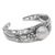 Cultured pearl cuff bracelet, 'Moonlight Vines' - Floral Cultured Pearl Cuff Bracelet and 925 Silver from Bali (image 2d) thumbail