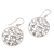 Sterling silver dangle earrings, 'Vine Rings' - Sterling Silver Vine Motif Dangle Earrings from Bali (image 2a) thumbail