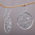 Sterling silver dangle earrings, 'Vine Rings' - Sterling Silver Vine Motif Dangle Earrings from Bali (image 2b) thumbail