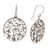 Sterling silver dangle earrings, 'Vine Rings' - Sterling Silver Vine Motif Dangle Earrings from Bali (image 2c) thumbail