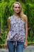 Sleeveless rayon blouse, 'Pretty in Paisley' - Handmade Sleeveless Rayon Blouse with Paisley Print