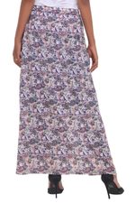 Rayon maxi skirt, 'Pretty in Paisley' - Long Rayon Skirt with Paisley Pattern from Indonesia