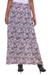 Rayon maxi skirt, 'Pretty in Paisley' - Long Rayon Skirt with Paisley Pattern from Indonesia (image 2e) thumbail