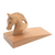 Wood door stopper, 'Handy Horse in Brown' - Hand Carved Suar Wood Horse Door Stopper in Brown from Bali (image 2a) thumbail