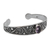 Amethyst cuff bracelet, 'Vine Beauty' - Amethyst and Sterling Silver Spiral Cuff Bracelet from Bali