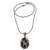 Onyx pendant necklace, 'Cockatoo Garden' - Onyx and Sterling Silver Cockatoo Necklace from Bali (image 2c) thumbail