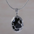 Onyx pendant necklace, 'Adventure in the Woods' - Nature Themed Onyx and Sterling Silver Necklace from Bali (image 2) thumbail