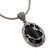 Onyx pendant necklace, 'Adventure in the Woods' - Nature Themed Onyx and Sterling Silver Necklace from Bali (image 2b) thumbail