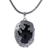 Onyx pendant necklace, 'Garden Arch' - Onyx Flower and Tree Pendant Necklace by Bali Artisans (image 2a) thumbail