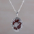 Carnelian pendant necklace, 'Heron Haven' - Carnelian and Sterling Silver Heron Necklace from Bali (image 2) thumbail