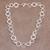 Sterling silver chain necklace, 'Stellar Rings' - 925 Sterling Silver Modern Chain Necklace from Bali