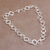 Sterling silver chain necklace, 'Stellar Rings' - 925 Sterling Silver Modern Chain Necklace from Bali (image 2b) thumbail