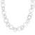 Sterling silver chain necklace, 'Stellar Rings' - 925 Sterling Silver Modern Chain Necklace from Bali (image 2d) thumbail