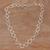 Sterling silver link necklace, 'Modern Simplicity' - Handmade Sterling Silver Link Necklace from Indonesia thumbail