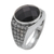 Men's onyx cocktail ring, 'Bold and Dark' - Onyx and 925 Sterling Silver Cocktail Ring from Bali thumbail