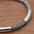 Sterling silver bangle bracelet, 'Celuk Show' - Sterling Silver Woven Motif Bangle Bracelet by Bali Artisans (image 2b) thumbail