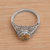 Citrine solitaire ring, 'Magic Garden' - Ornate Citrine Solitaire Ring with 925 Silver Floral Cutouts (image 2c) thumbail