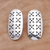 Sterling silver drop earrings, 'Regal Ovals' - Oval Sterling Silver Drop Earrings from Bali