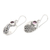 Amethyst dangle earrings, 'Spiral Garden' - Amethyst and Sterling Silver Floral Dangle Earrings