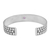 Amethyst cuff bracelet, 'Purple Bubble Bath' - Balinese Amethyst and Sterling Silver Spiral Cuff Bracelet