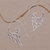 Sterling silver drop earrings, 'Dancing Flames' - Indonesian Handmade Sterling Silver Flame Drop Earrings (image 2) thumbail