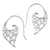 Sterling silver drop earrings, 'Dancing Flames' - Indonesian Handmade Sterling Silver Flame Drop Earrings thumbail
