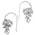 Sterling silver drop earrings, 'Floral Vines' - Indonesian Handmade Sterling Silver Flower Drop Earrings thumbail