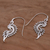 Sterling silver drop earrings, 'Tribal Allure' - Indonesian Handmade Sterling Silver Tribal Drop Earrings