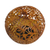 Coconut shell sculpture, 'Forest Peace' - Coconut Shell Floral Sculpture Handcrafted in Indonesia