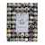 Recycled paper photo frame, 'Colorful Shrines' (3x5) - 3x5 Recycled Paper Photo Frame with Circle Motifs