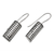 Sterling silver drop earrings, 'Dotted Pillars' - Sterling Silver Circle Motif Drop Earrings from Bali (image 2d) thumbail