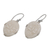 Bone dangle earrings, 'Twin Butterflies' - Sterling Silver and Bone Butterfly Earrings from Bali (image 2c) thumbail