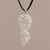 Bone pendant necklace, 'Nature's Prince' - Bone Pendant Necklace with Eagle and Wolf from Bali (image 2) thumbail