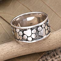 Featured review for Sterling silver band ring, Puppy Paws