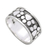 Sterling silver band ring, 'Puppy Paws' - Sterling Silver Paw Print Motif Band Ring from Bali (image 2c) thumbail
