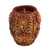 Candle, 'Floral Vase' (4.5 inch) - Gold Colored Floral Vase Shaped Candle from Bali (4.5 Inch)