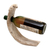 Portabotellas de madera para vino - Portabotellas de vino gecko de madera envejecida hecho a mano