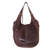 Leather hobo bag, 'Mocha Vibes' - Handmade Dark Brown Leather Hobo Shoulder Bag from Bali