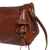 Leather shoulder bag, 'Coconut Dance' - Chestnut Brown Leather Handbag with Long Strap from Bali