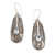 Blue topaz dangle earrings, 'Temple Art' - Topaz on Balinese Sterling Silver Earrings Crafted by Hand thumbail