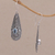 Blue topaz dangle earrings, 'Temple Art' - Topaz on Balinese Sterling Silver Earrings Crafted by Hand (image 2b) thumbail